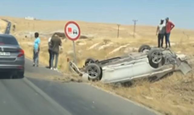 Suruç ‘Ölüm Yolunda Bir Kaza Daha! Araç Takla Attı 