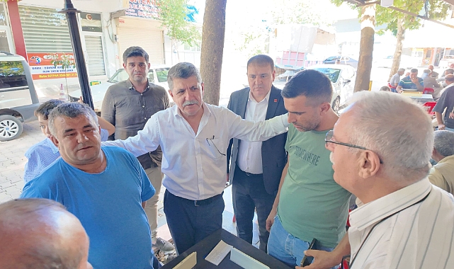 CHP Heyeti Hilvan Çarşı Esnafını Ziyaret Etti