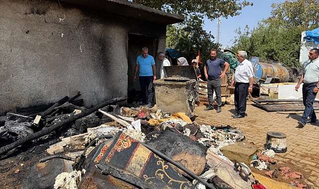 Hilvan Gölcük Mahallesi'nde Ev Yangını