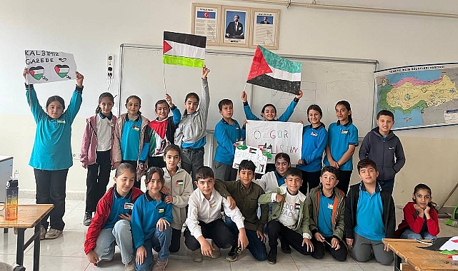Ceylanpınar’da Okullardan Gazze’ye Anlamlı Destek