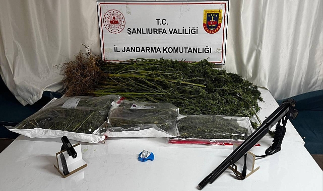 Şanlıurfa’da Silah ve Uyuşturucu Maddeler Ele Geçirildi