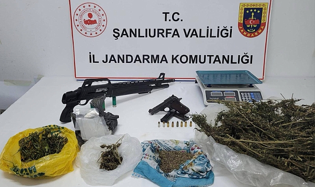 Suruç’ta Silah ve Uyuşturucu Ele Geçirildi