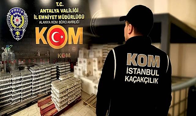 81 İlde Sahte ve Kaçak Alkol Operasyonu: 179 Şüpheliye Adli İşlem