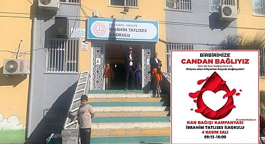 İbrahim Tatlıses İlkokulu'nda Kan Bağışı Kampanyası: "Birbirimize Candan Bağlıyız"