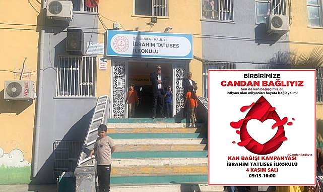 İbrahim Tatlıses İlkokulu'nda Kan Bağışı Kampanyası: "Birbirimize Candan Bağlıyız"