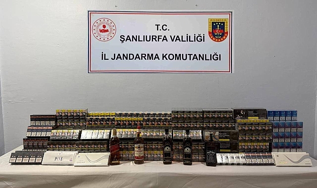 Şanlıurfa’da Çok Sayıda Kaçak Ürün Ele Geçirildi