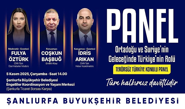 Şanlıurfa’da “Terörsüz Türkiye” Paneli Düzenleniyor
