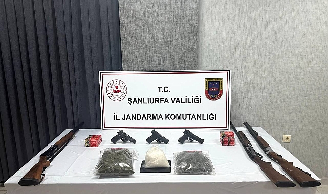 Şanlıurfa’da Uyuşturucu ve Silahlar Ele Geçirildi