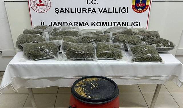 Şanlıurfa’da Yüklü Miktarda Madde Ele Geçirildi