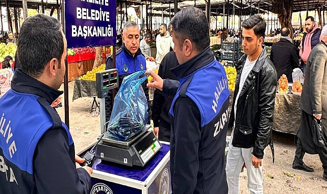 Urfa’da Semt Pazarında Terazi Denetimi