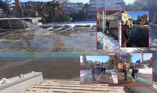 Müdür Toğun'dan Örnek Davranış: Okul Bahçesini Eğitime Hazır Hale Getirdi