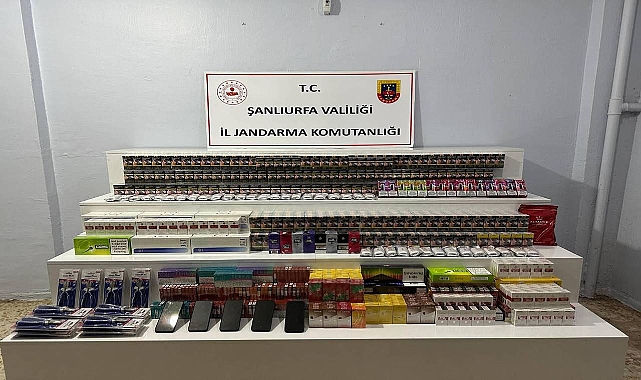 Şanlıurfa’da Kaçakçılara Darbe: Binlerce Kaçak Ürün Ele Geçirildi