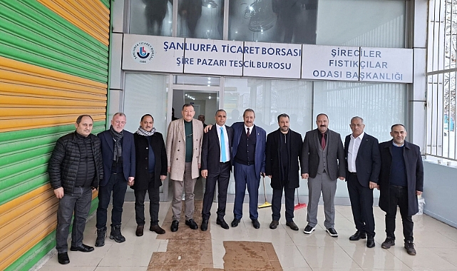 Şanlıurfa Şıracılar ve Kuruyemişçiler Odası’nda Ahmet Aslan Güven Tazeledi