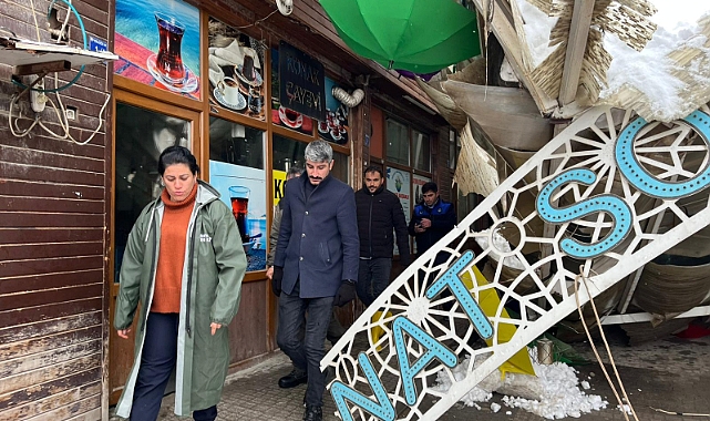 Suruç Sanat Sokağı’nın Çatısı Yoğun Kar Yağışı Nedeniyle Çöktü