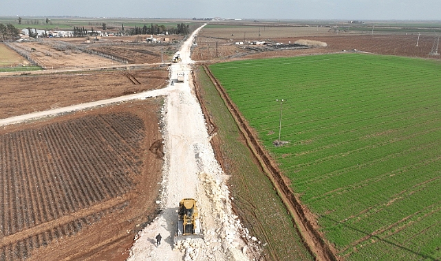 Harran-Akçakale Grup Yolunda Çalışmalar Devam Ediyor