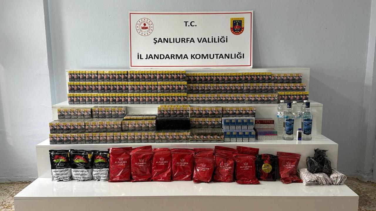 Şanlıurfa’da Kaçak Tütün ve Alkol Operasyonu: 34 Şüpheliye Adli İşlem