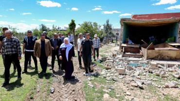Başkan İnan Afet Bölgesinde: Kırsal Mahallelerde Yaralar Sarılıyor