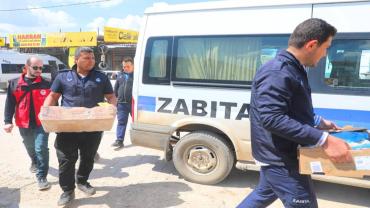 Harran'da Çok Sayıda Tavuk Ürünü İmha Edildi