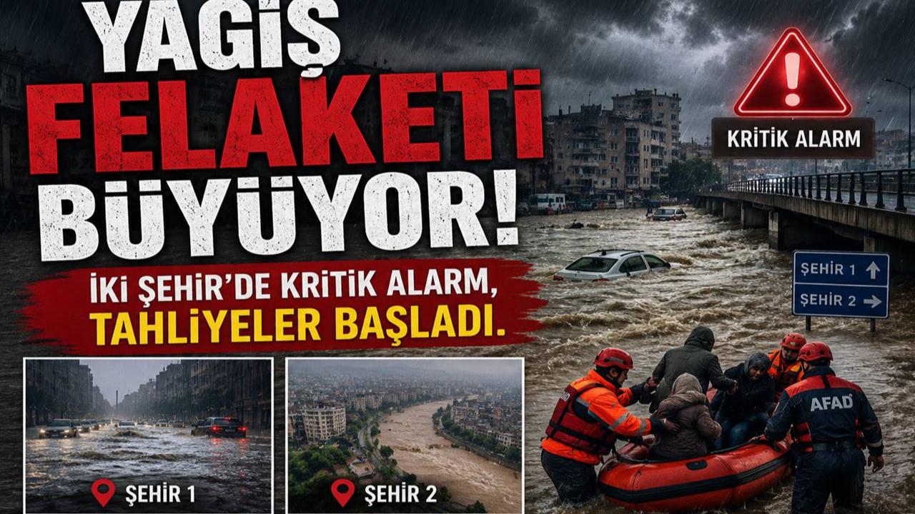Yağış Felaketi Büyüyor: İki Şehir’de Kritik Alarm, Tahliyeler Başladı