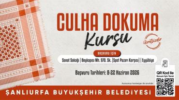 Şanlıurfa Büyükşehir Belediyesi Kültür Kursaları İçin Başvurular Başladı