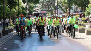 Şanlıurfa’da Sağlıklı Yaşam İçin Pedal Çevirdiler