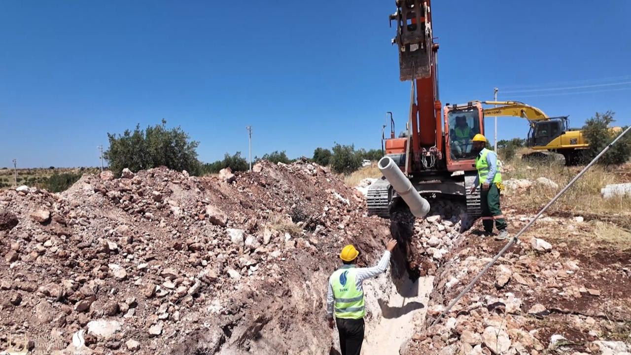 ŞUSKİ, Halfeti’de Altyapı Güçlendiriyor