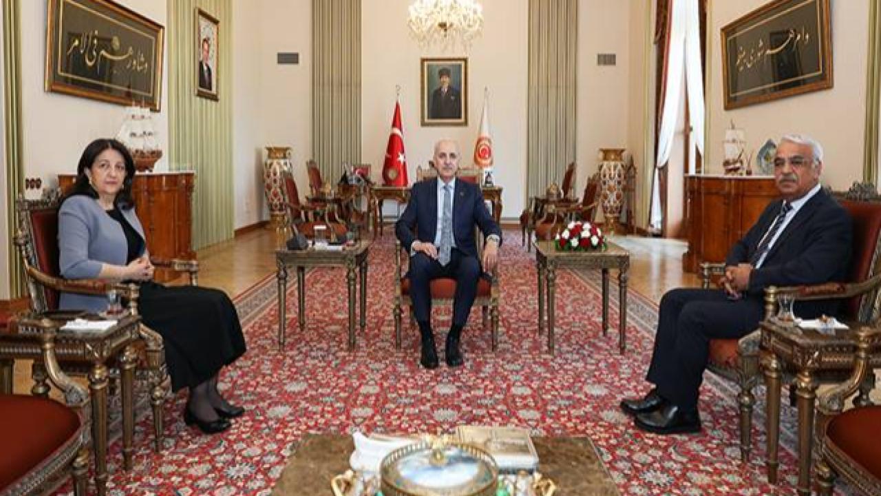 TBMM Başkanı Kurtulmuş, Dem Parti Heyetini Kabul Etti