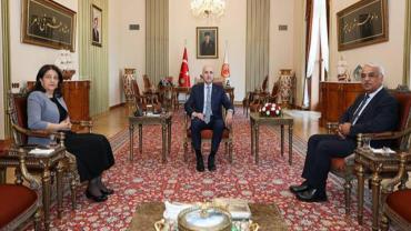 TBMM Başkanı Kurtulmuş, Dem Parti Heyetini Kabul Etti