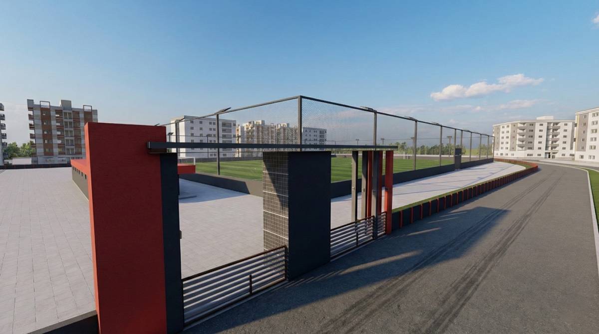 Karaköprü’de Spor Kompleksi’nde Çalışmalar Sürüyor