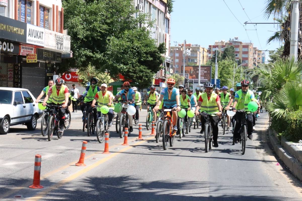 Şanlıurfa’da Sağlıklı Yaşam İçin Pedal Çevirdiler