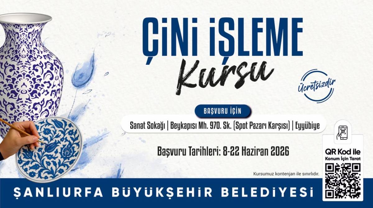 Şanlıurfa Büyükşehir Belediyesi Kültür Kursaları İçin Başvurular Başladı