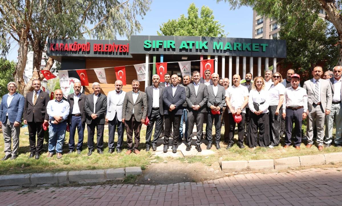 Karaköprü’de Sıfır Atık Marketler Resmen Hizmete Açıldı